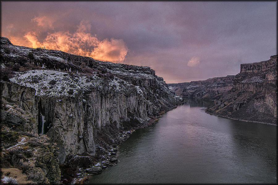 Fire on the Snake River Photograph by Erika Fawcett