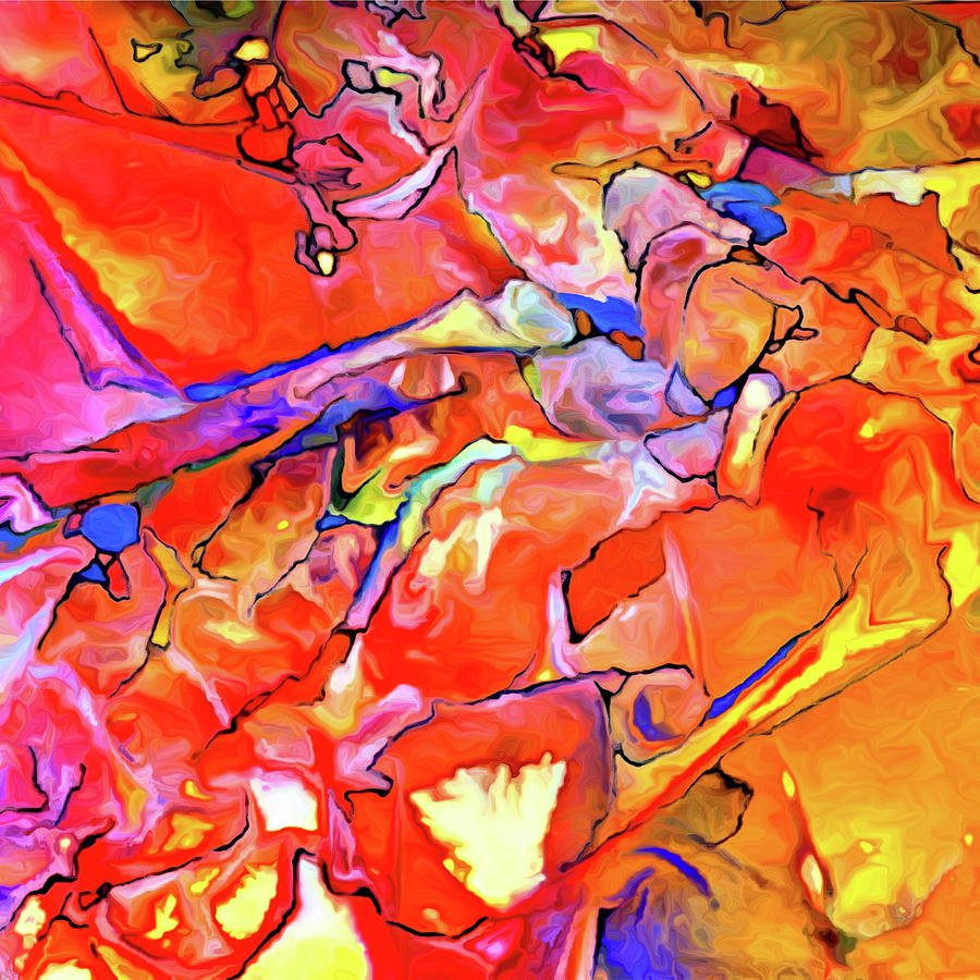 Fire Opal Impressions Digital Art by Dana Roper
