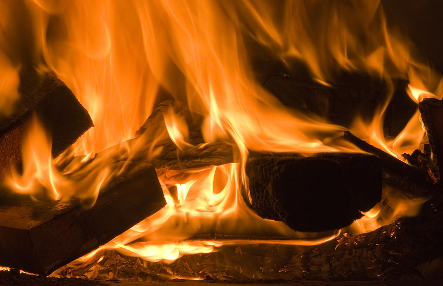 Fire Place background Photograph by Michalakis Ppalis