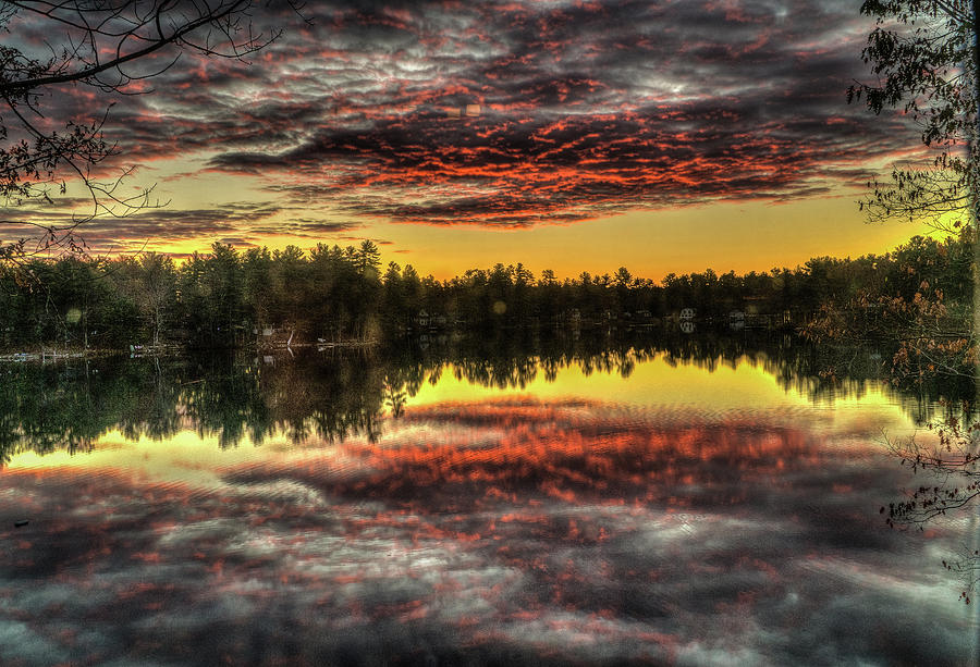 Fire reflections Photograph by Jane Luxton