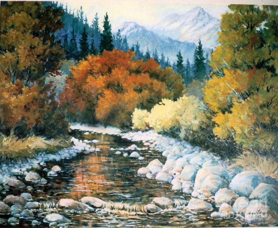 Fire River Painting by JoAnne Corpany - Fine Art America