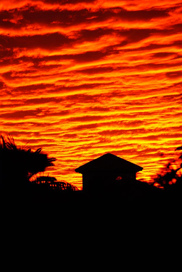 Fire Sky Photograph by Florene Welebny