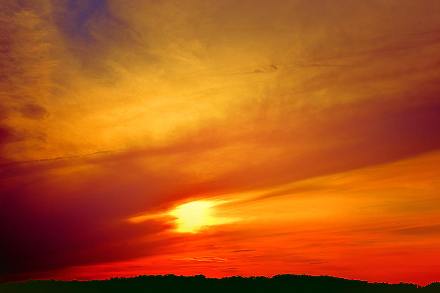 Sunset Photograph - Fire Sky by Kate Arsenault 