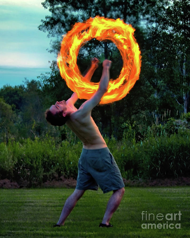 Ring Photograph - Fire Spinner by Mark Miller