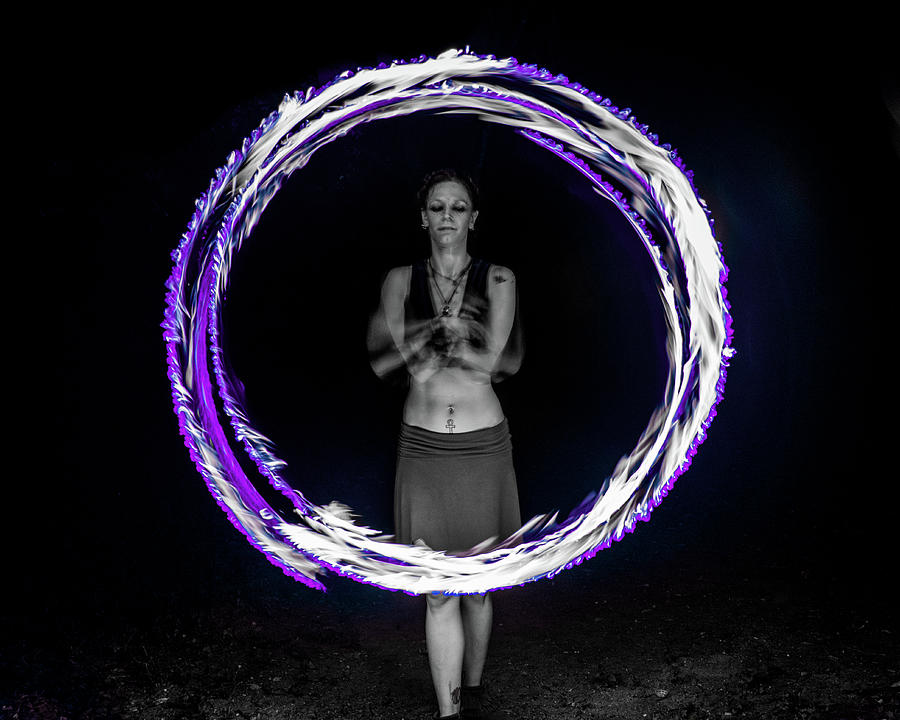 Fire Spinning With Kalie - 2 Photograph
