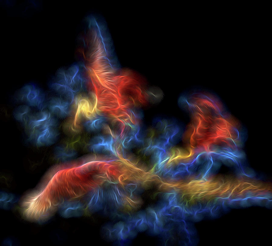 Fire Spirits 3 Digital Art by William Horden