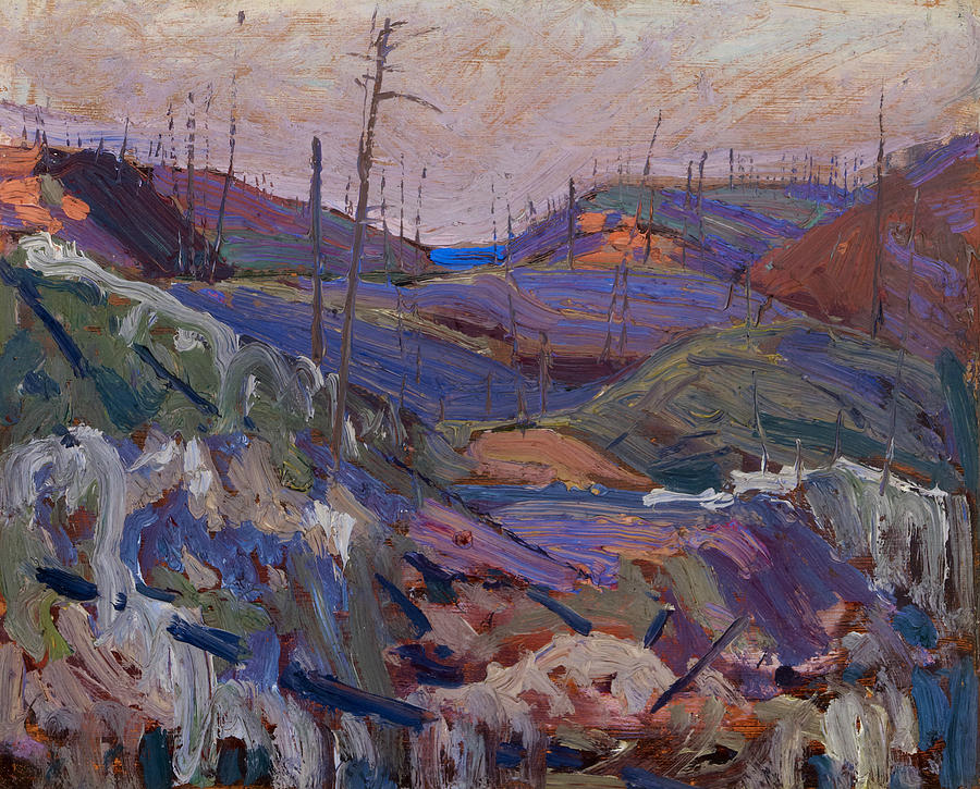 Fire-Swept Hills Painting by Tom Thomson