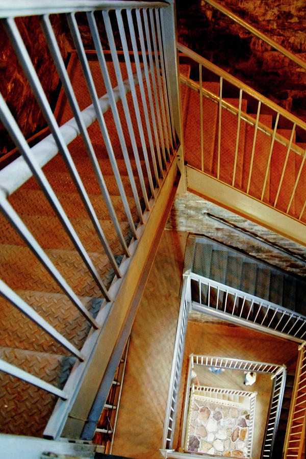 Fire Tower Stairs Photograph