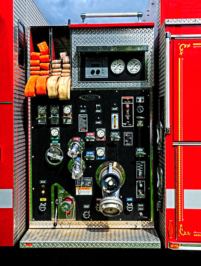 Fire Truck Control Panel Photograph by Dave Mills