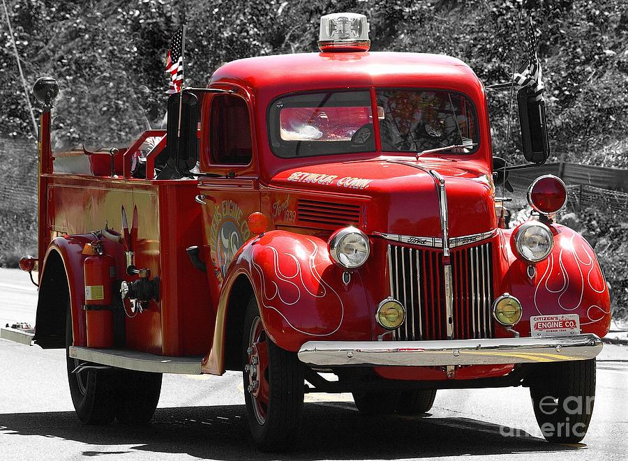 Fire Truck Photograph by Raymond Earley