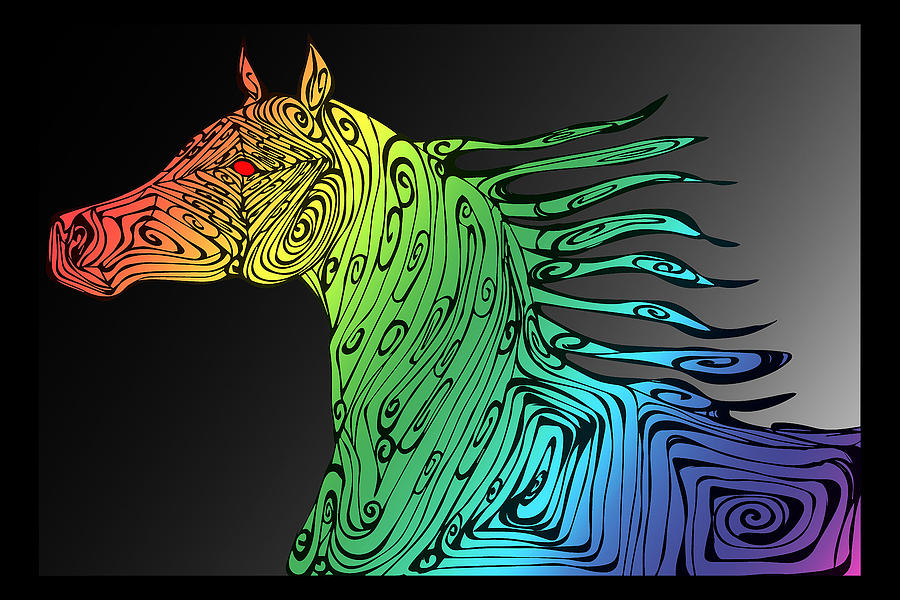 Horse Digital Art - Fire Walker by Ellsbeth Page