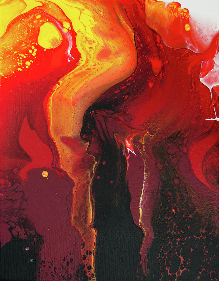 Fire3 Painting by Marcela Hampel | Fine Art America