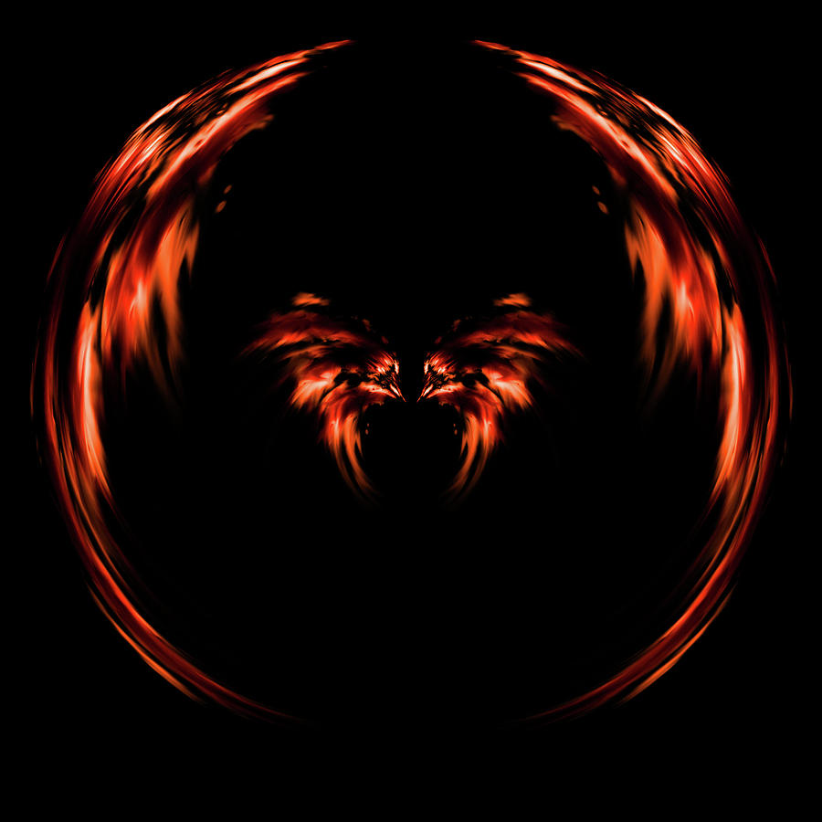Firebat Digital Art by K Bradley Washburn