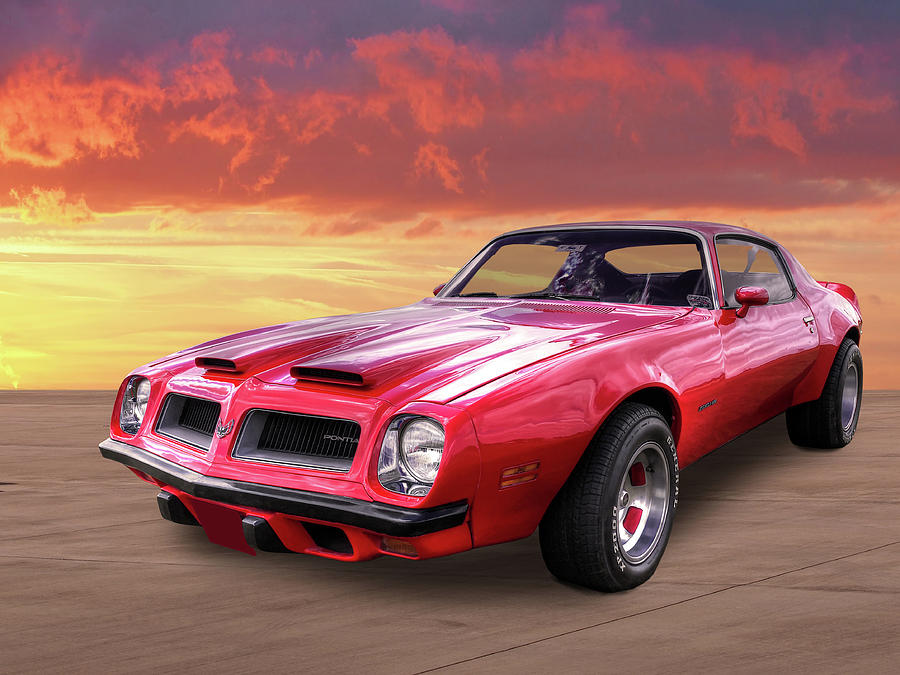 Firebird With Fire In The Sky Photograph by Gill Billington