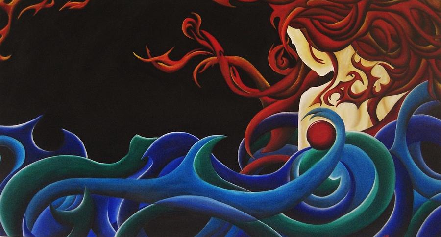 Firebrand II Painting by Audrey N Reda | Fine Art America