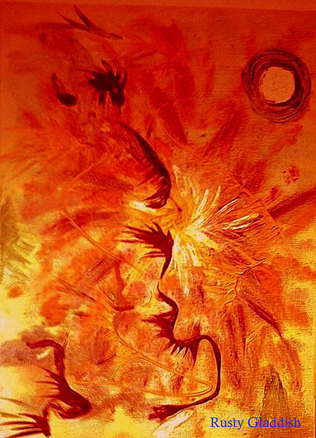 Firebrand Painting by Rusty Gladdish