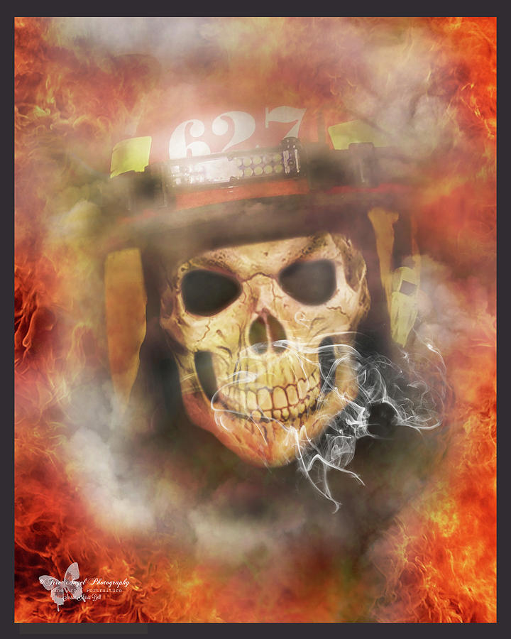 Firefighter Photograph - Firefighter Skull 1 by Sussan Bell Firefighter Photograph - Firefighter Skull 1 by Sussan Bell