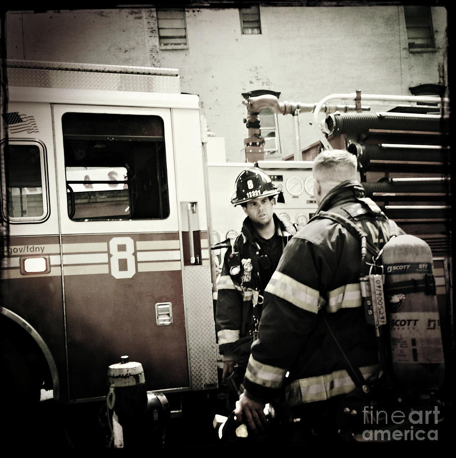 Firefighters of New York - Good Old Engine Eight Photograph by Miriam Danar