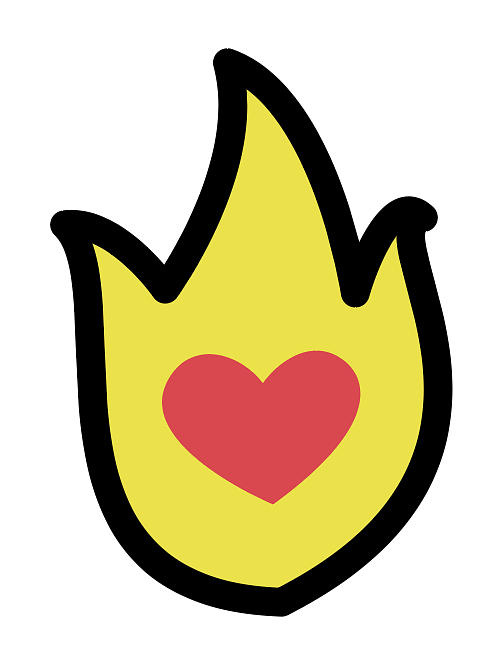 Fireheart Logo Digital Art by Walker Fee - Fine Art America