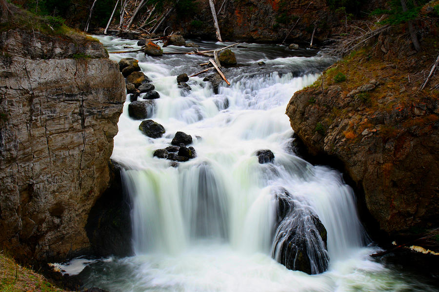 Firehole Falls, Yellowstone National Park Photograph by Daniel Coulter ...