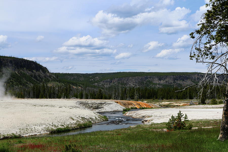 Firehole River And Thermal Geyser Runoff Photograph by Christiane Schulze Art And Photography