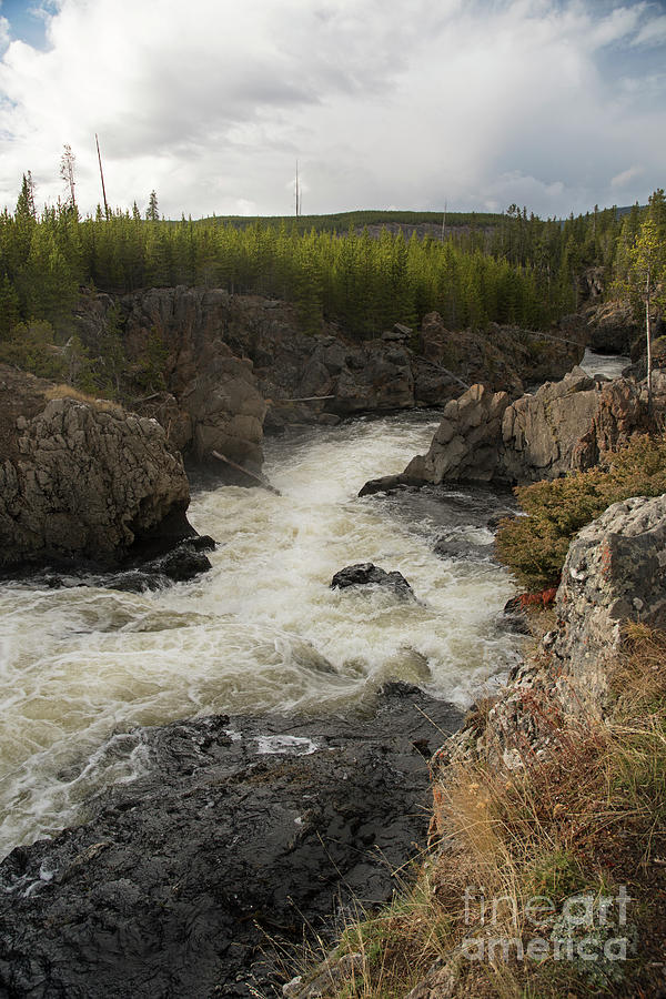 Firehole river cascade Photograph by Cindy Murphy - NightVisions