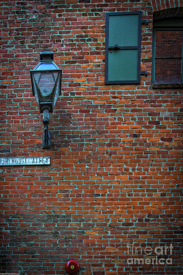 Firehouse Alley Photograph by Mitch Shindelbower
