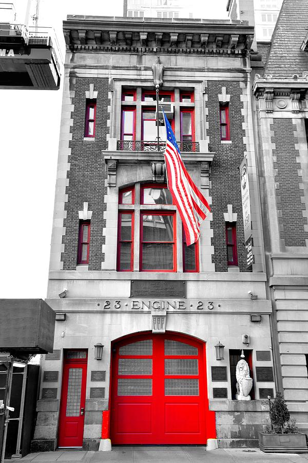 Firehouse Red Doors Photograph By Kurt Von Dietsch