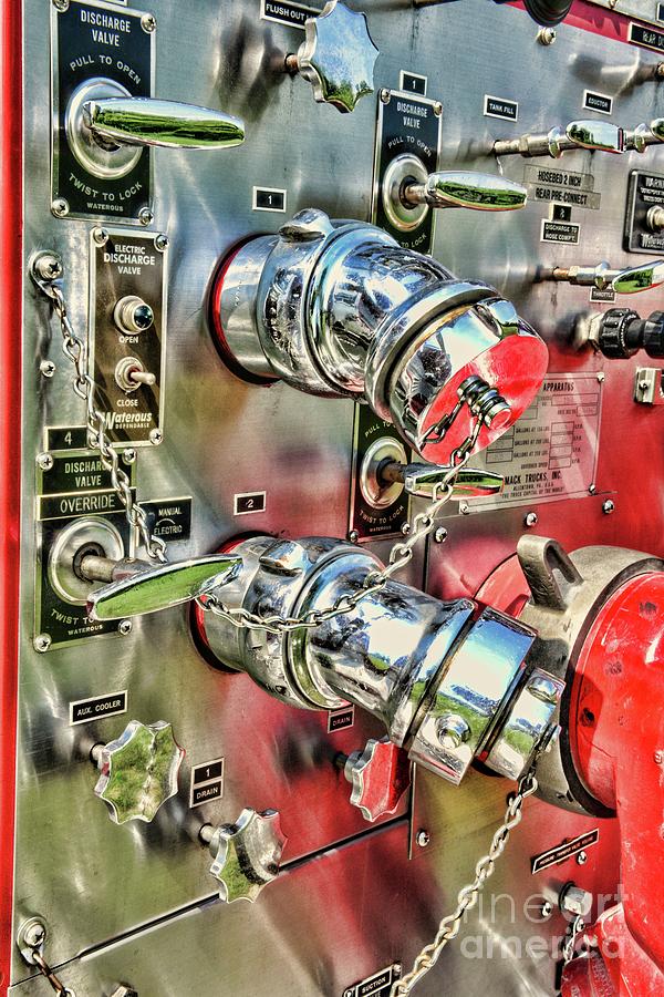 Fireman Chrome Control Panel Photograph by Paul Ward