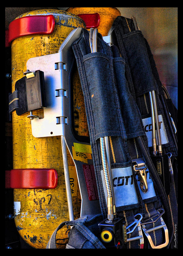 Fireman Gear Photograph by Susan Cliett