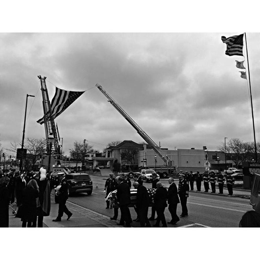 Flag Photograph - Firemans Prayer by Frank J Casella