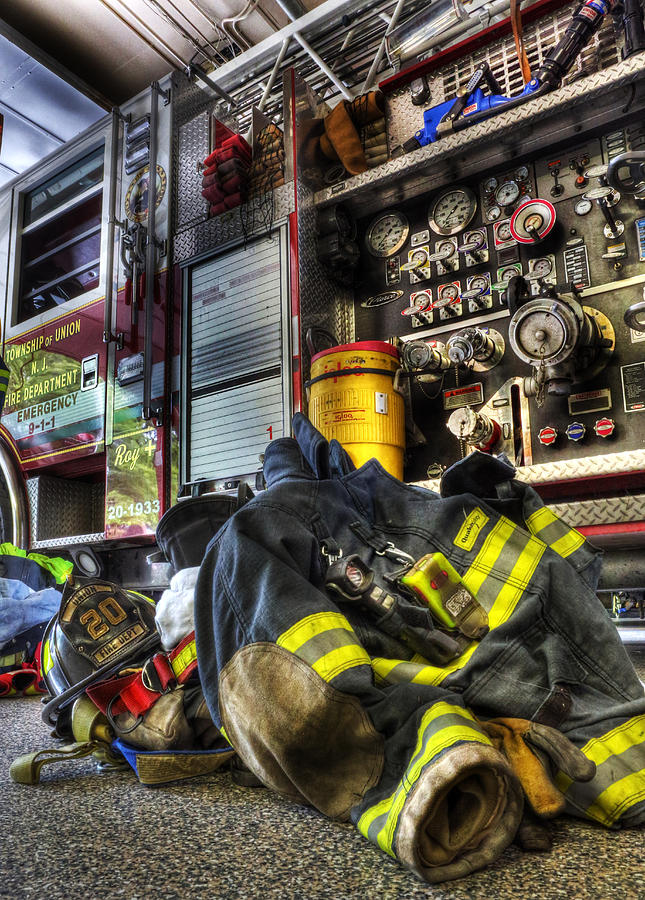 Firemen Always Ready for Duty - Fire Station - Union New Jersey Photograph by Lee Dos Santos
