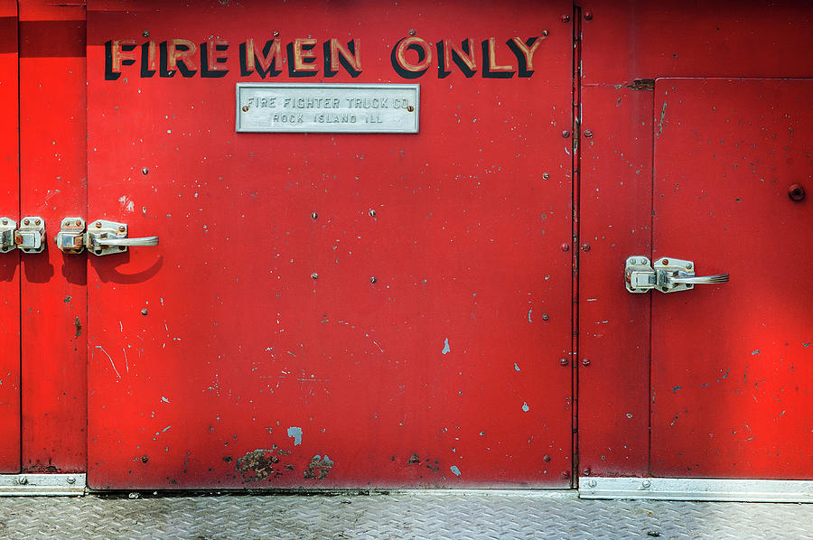 Firemen Only Photograph by Bud Simpson