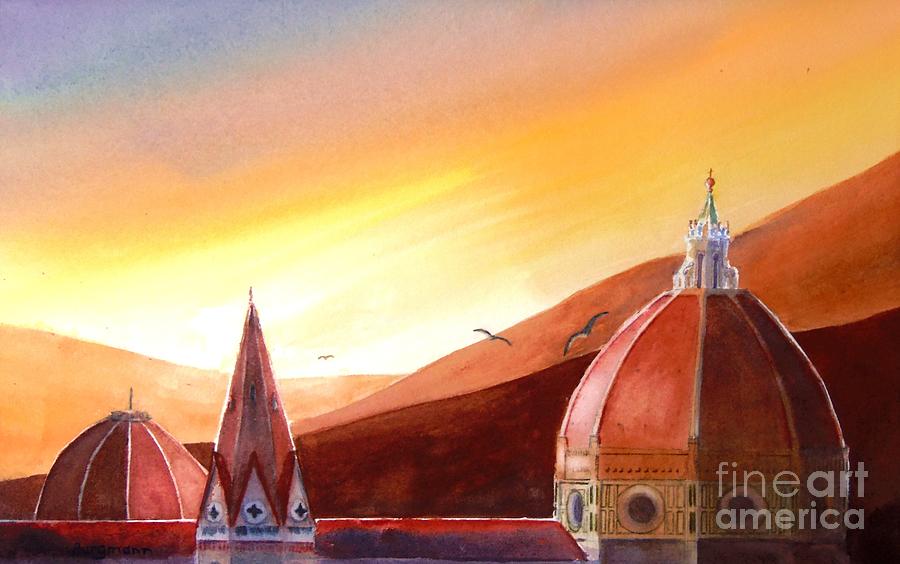 Firenze Dawn Painting by Petra Burgmann