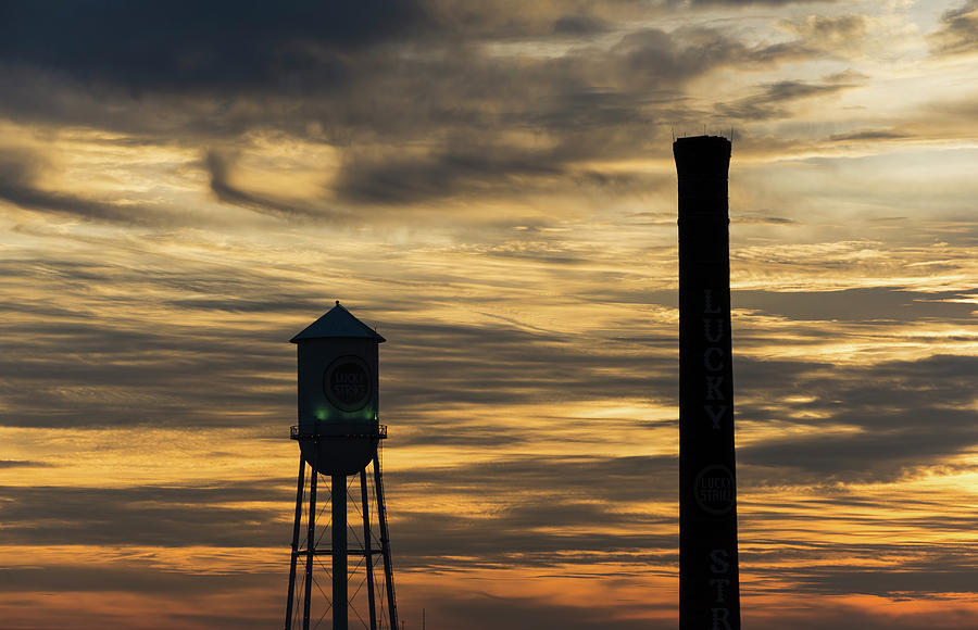 Firery Sunset  over Durham  Photograph by Michael Little