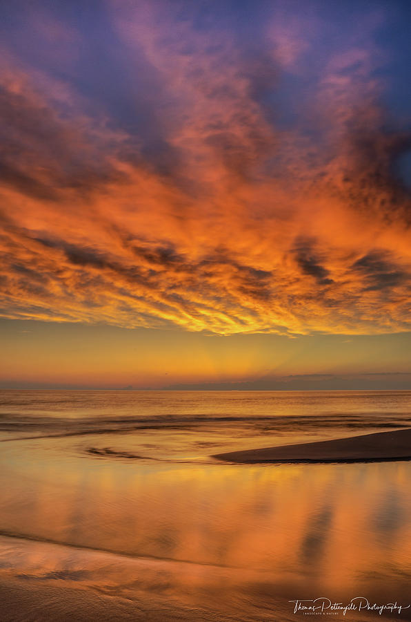 Firery Sunset Photograph by Thomas Pettengill