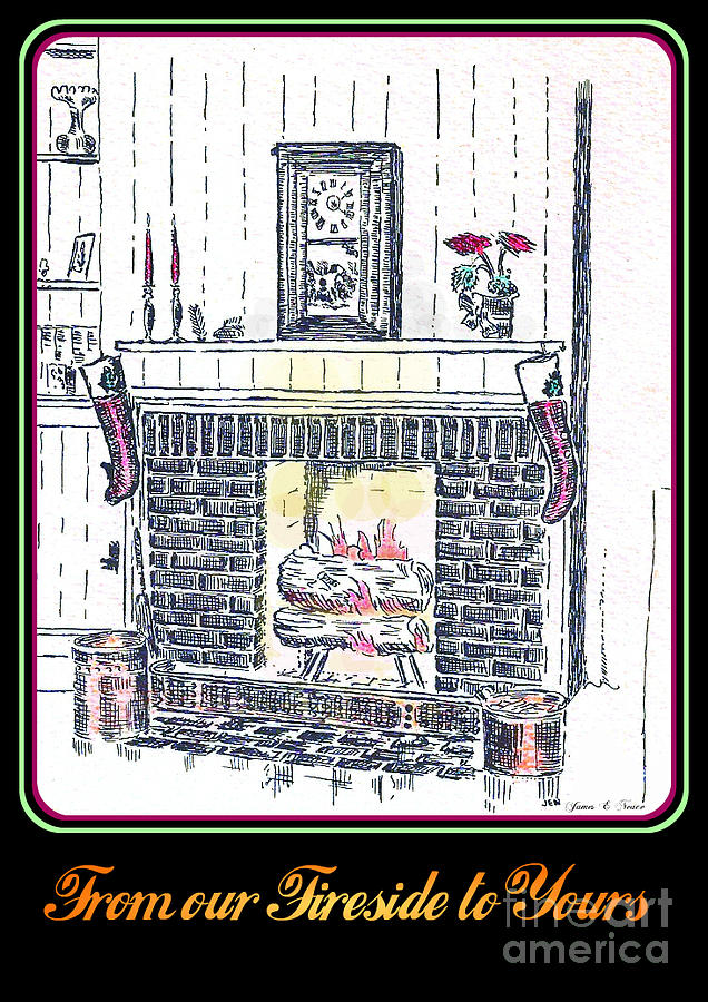 Fireside Drawing by David Neace CPX