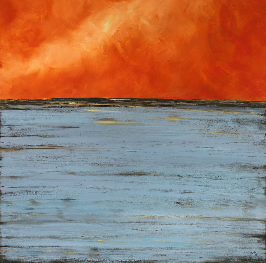 Firesky Painting by Tamara Nelson
