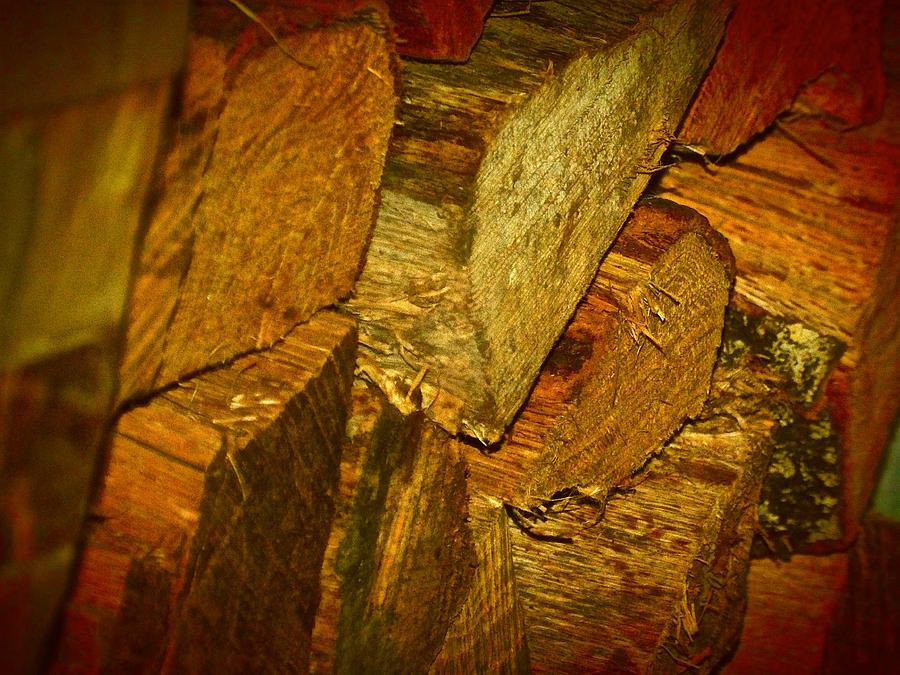 Fireplace Photograph - Firewood by MDR Photos