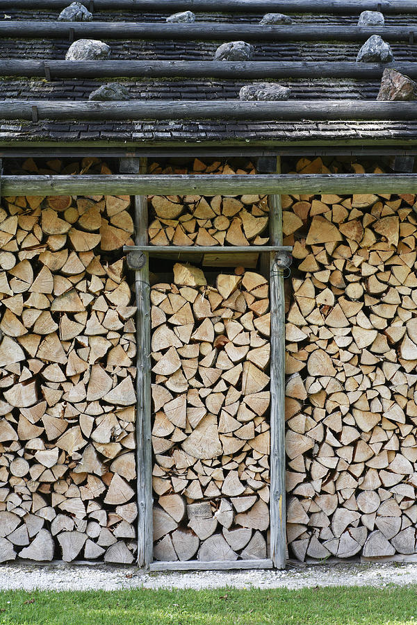 Firewood stack Photograph by Frank Tschakert