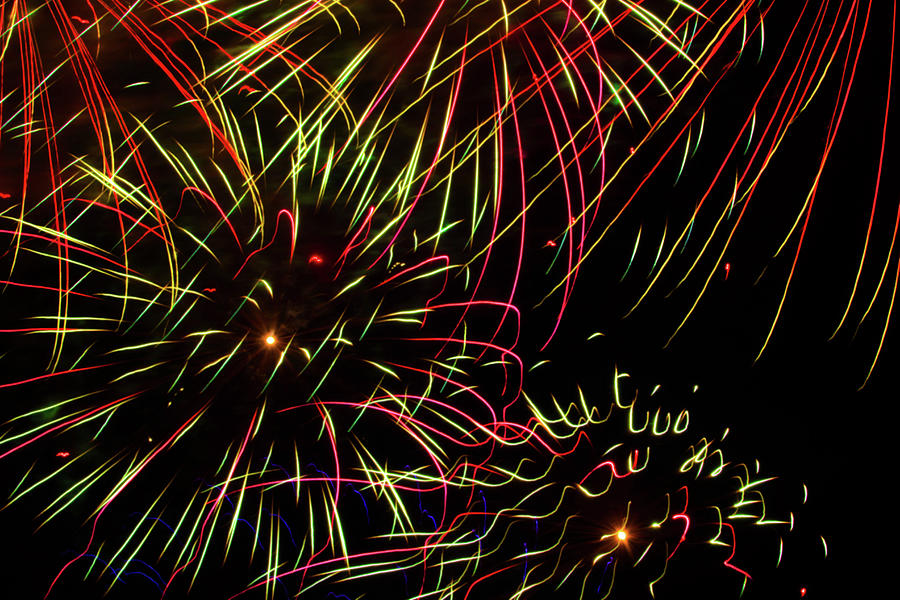 Firework Abstract Photograph by Bonnie Follett