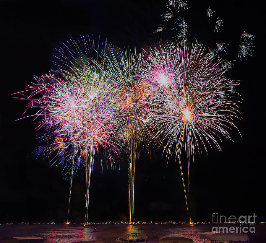Independence Day Photograph - Firework Bouquet  by Ron Miles Jr