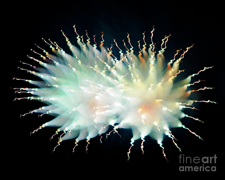 Alablaster Fireworks Photograph by Martin Konopacki