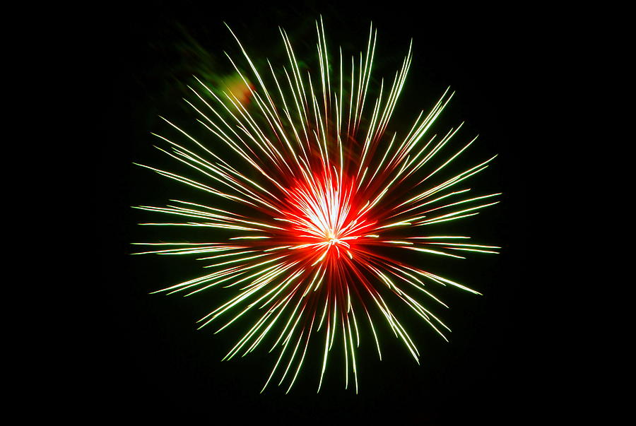 Fireworks 032 Photograph by Larry Ward