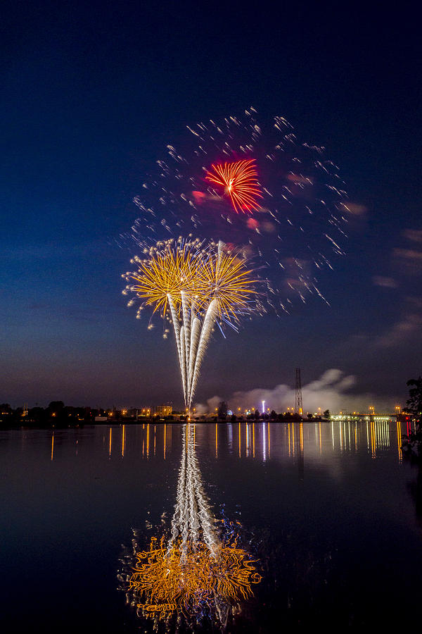 Color Splash Photograph - Fireworks - 11 by Tom Clark