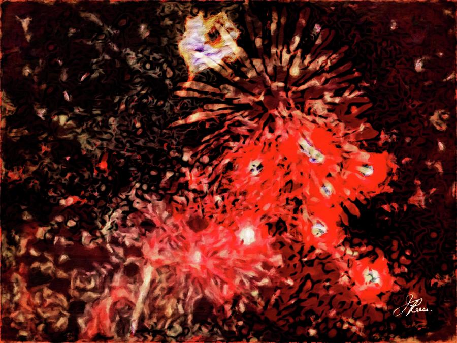 Pattern Painting - Fireworks 3 by Joan Reese