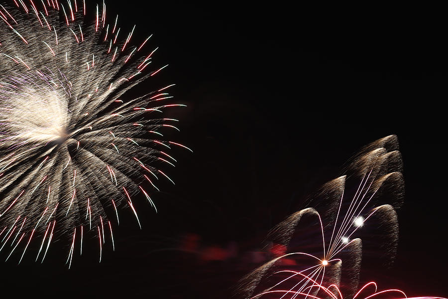 Fireworks Abstract 31 2015 Photograph by Mary Bedy