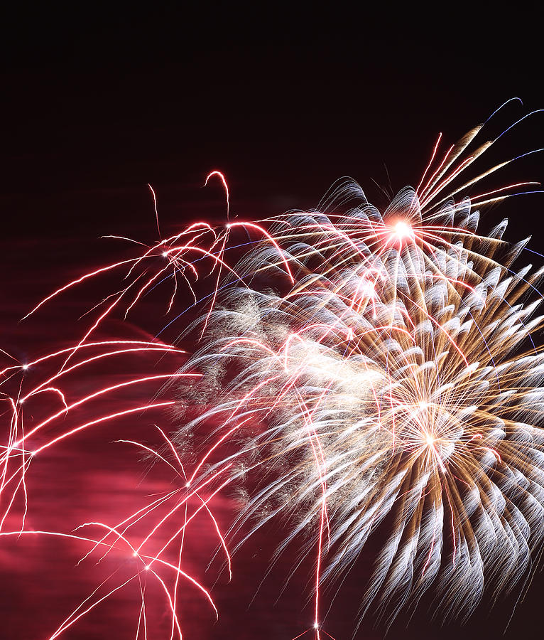 Fireworks Abstract 37 2015 Photograph by Mary Bedy