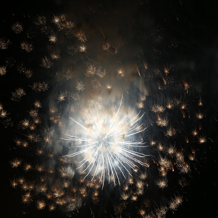 Fireworks Abstract 40 2015 Photograph by Mary Bedy