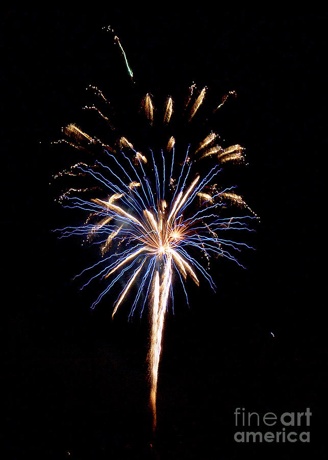 Fireworks Abstract I Photograph by Karen Jorstad